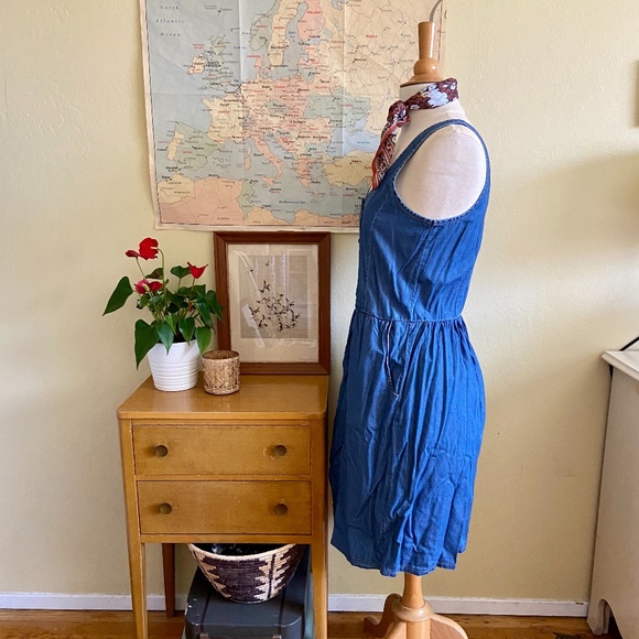 ASOS Blue Button Front Mini by Jacqueline de Yong - Picture 3 of 5